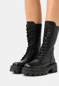 Promo 😍 Zign Bottes à Plateau - Black 🔥