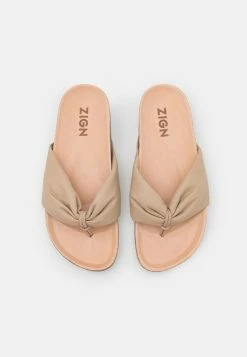 Grosses soldes 🎉 Zign Tongs - Beige 💯 -Pas Cher Zign Boutique f869965d76d54f5babc42a6d4dcda1d5