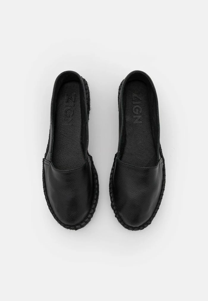 Vente flash ⭐ Zign LEATHER - Espadrilles - Black 🤩 6 Vente flash ⭐ Zign LEATHER - Espadrilles - Black 🤩 – Image 6