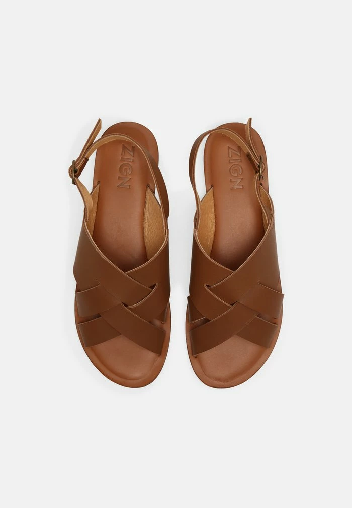 Grosses soldes ⌛ Zign LEATHER - 🩴 Sandales - Cognac ✨ 5 Grosses soldes ⌛ Zign LEATHER - 🩴 Sandales - Cognac ✨ – Image 5
