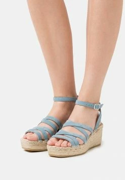 Remise ❤️ Zign 🩴 Sandales à Plateforme - Blue ✔️